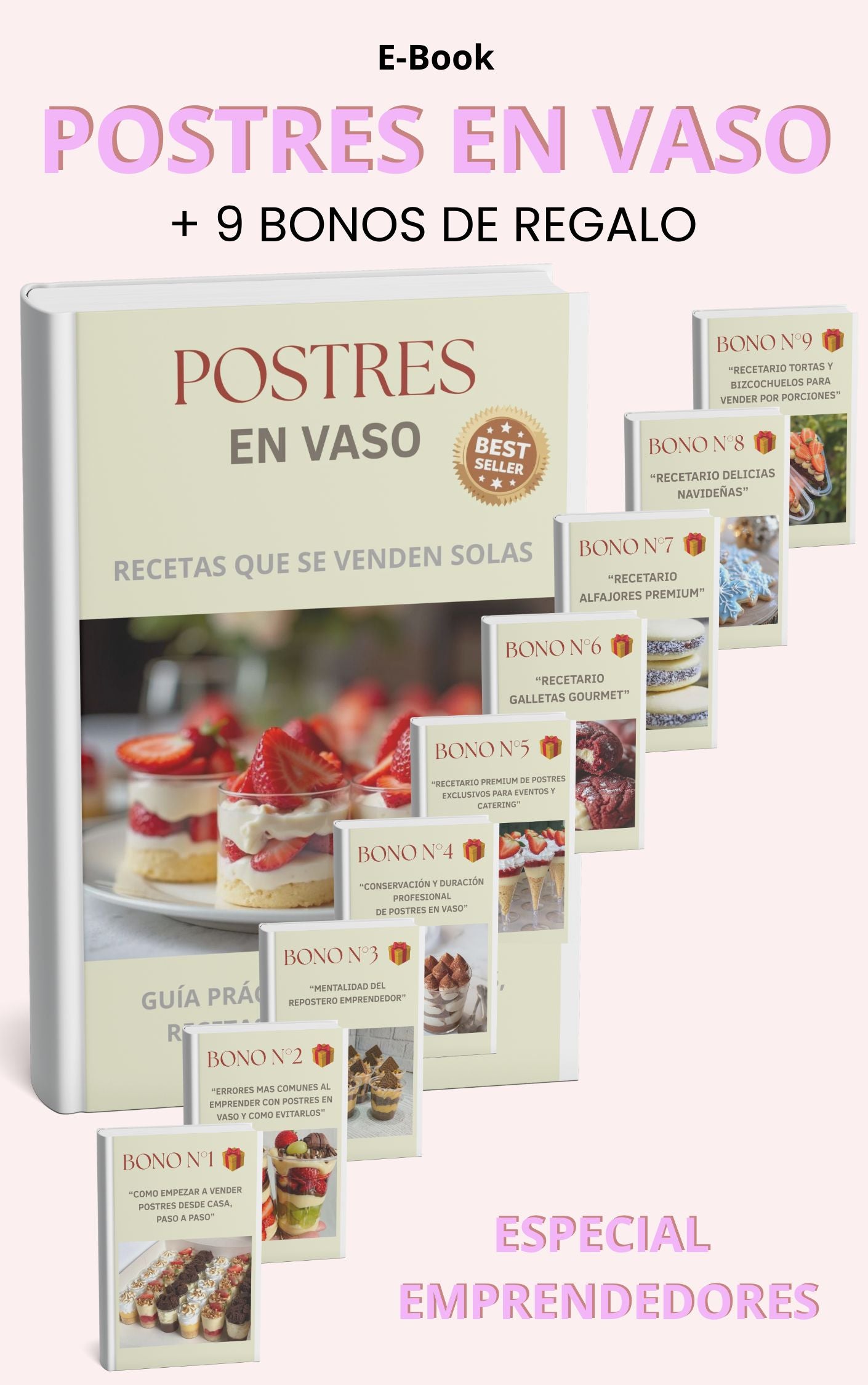 E-Book: Postres en Vaso + 9 BONOS DE REGALO